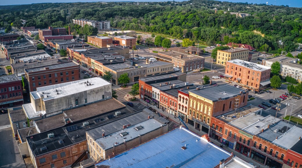 Aerial View of Faribault, Minnesota during Summer