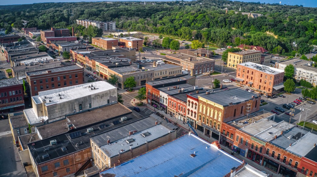 Aerial View of Faribault, Minnesota during Summer