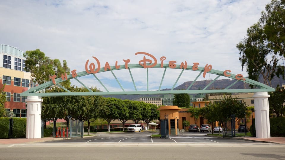 Burbank which includes signage