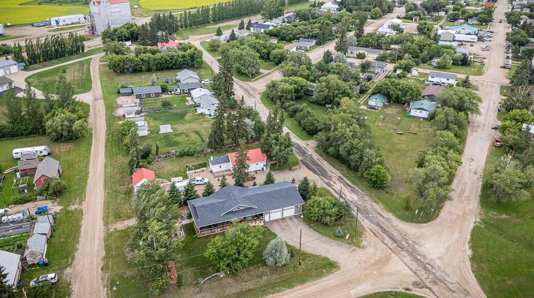 Aerial Drone View of Blaine Lake, Saskatchewan
