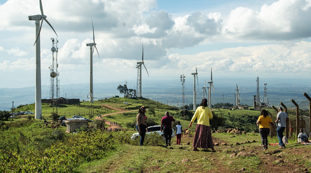 Windmills in Nairobi Town, Kenya