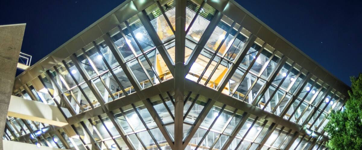 Downtown Tempe and ASU campus is a very fun place to shoot night time photography. I have always loved the shape of this building and I enjoyed seeing it under a different light.