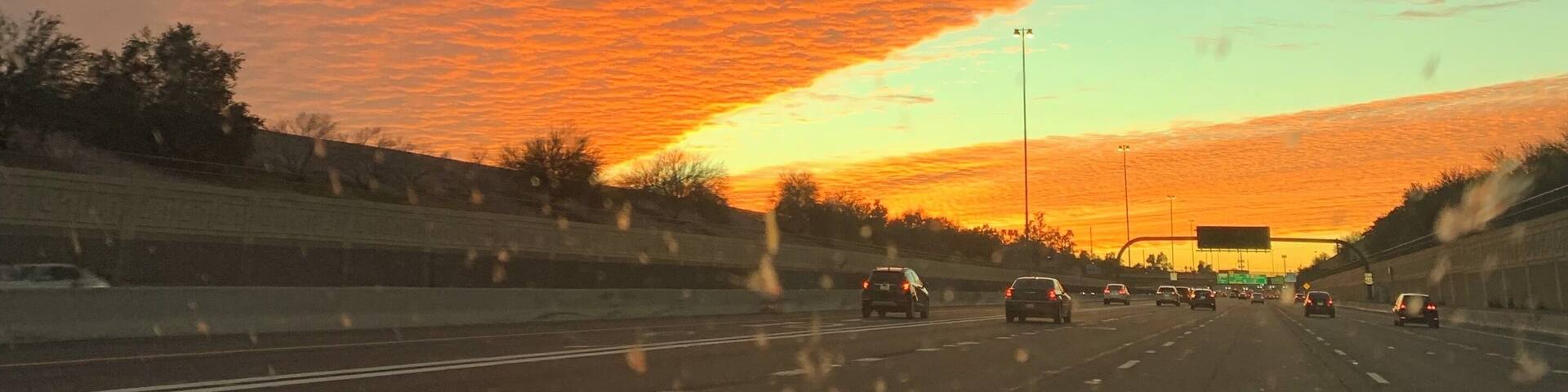 Wicked weather front in Phoenix. But so beautiful!