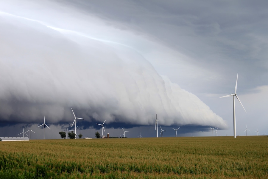 Shelf Cloud over northern Illinois