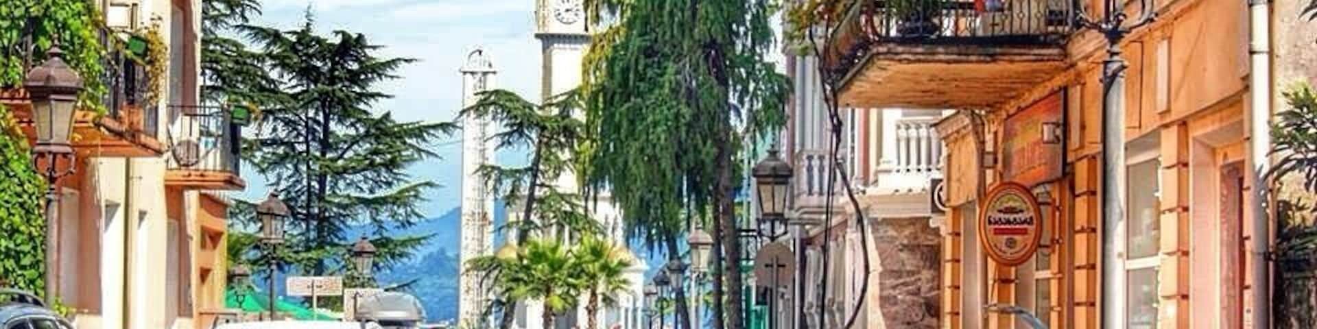 The sunny streets of Batumi, the Black Sea resort area in Georgia. Lots of growth and building happening in the region suggest that this will be a bigger destination for vacationers in the coming years. Loved exploring while it was still pretty authentic. It also helped that we visited in mid September, after the summer crowds so the streets were peaceful and quiet. However, in the summer expect to see temporary beach club set ups featuring regionally famed DJs.
