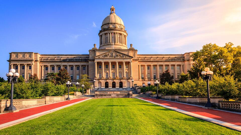 Capitol building in Frankfort, Kentucky