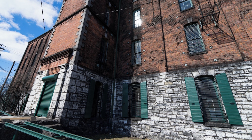 One of the rick houses at Buffalo Trace distillery. A very nice tour is available, with a tasting of 6 of their products at the end.