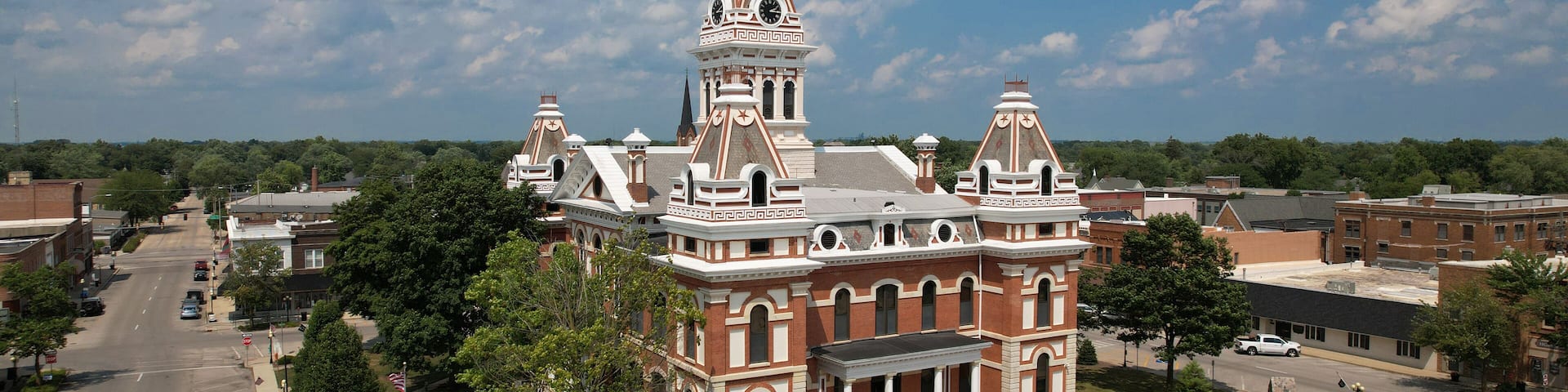 Livingston County Law and Justice Center in Pontiac IL court house- beautiful small town along Rt 66