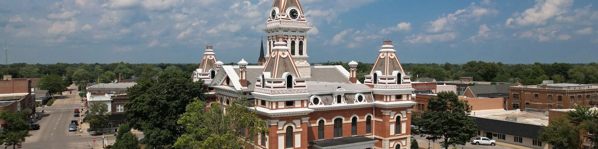 Livingston County Law and Justice Center in Pontiac IL court house- beautiful small town along Rt 66