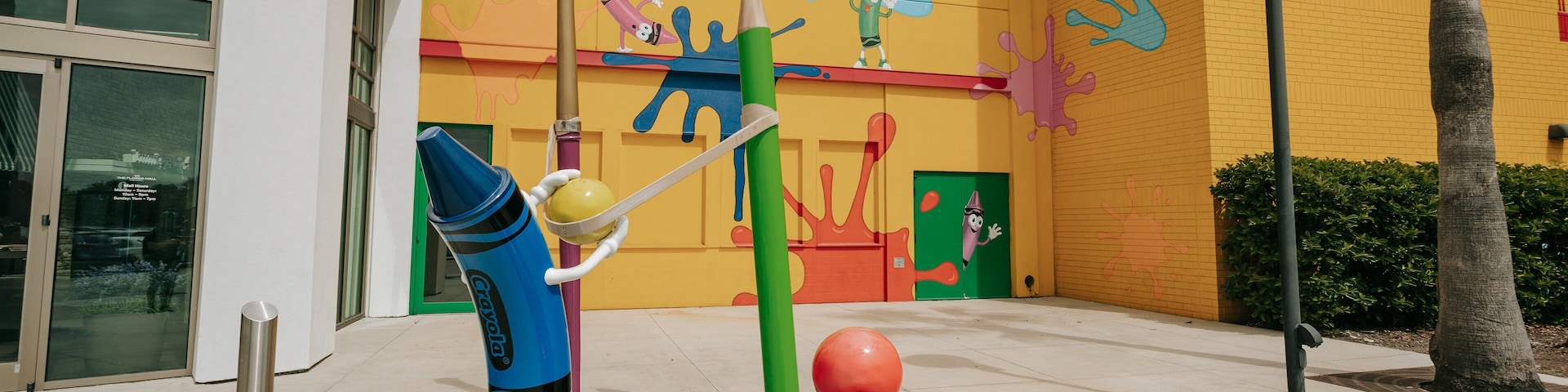 Crayola Experience featuring outdoor art