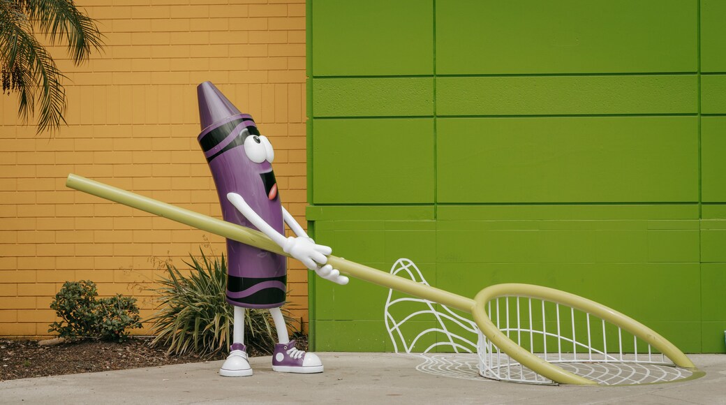 Crayola Experience showing outdoor art