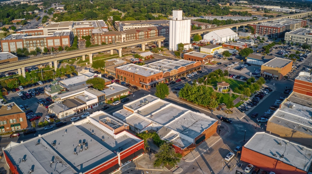 Aerial View of the DFW Suburb of Carrollton, Texas