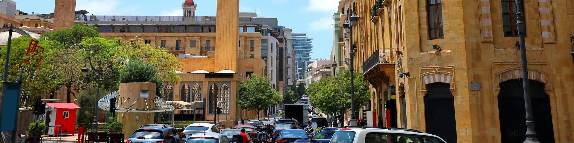Downtown Beirut: The hustle and bustle on Weygand Street.
