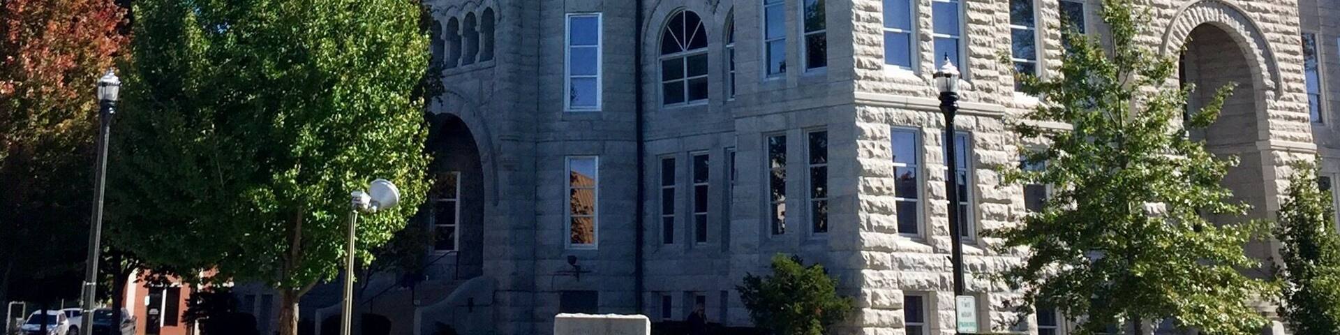 Dating to 1887 this is the County Courthouse located in the town square of Carthage.