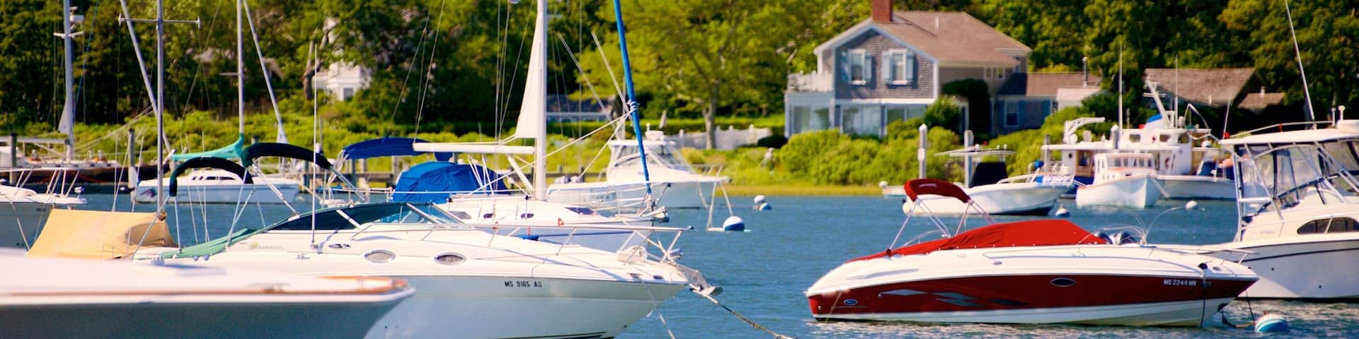 Falmouth showing a bay or harbor, boating and kayaking or canoeing