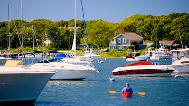 Falmouth showing a bay or harbor, boating and kayaking or canoeing