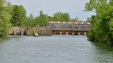 The Augusta canal at Augusta in Georgia
.
