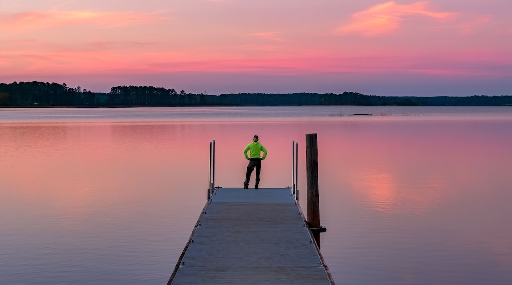 Sunset on the Dock at Mistletoe State Park, Georgia