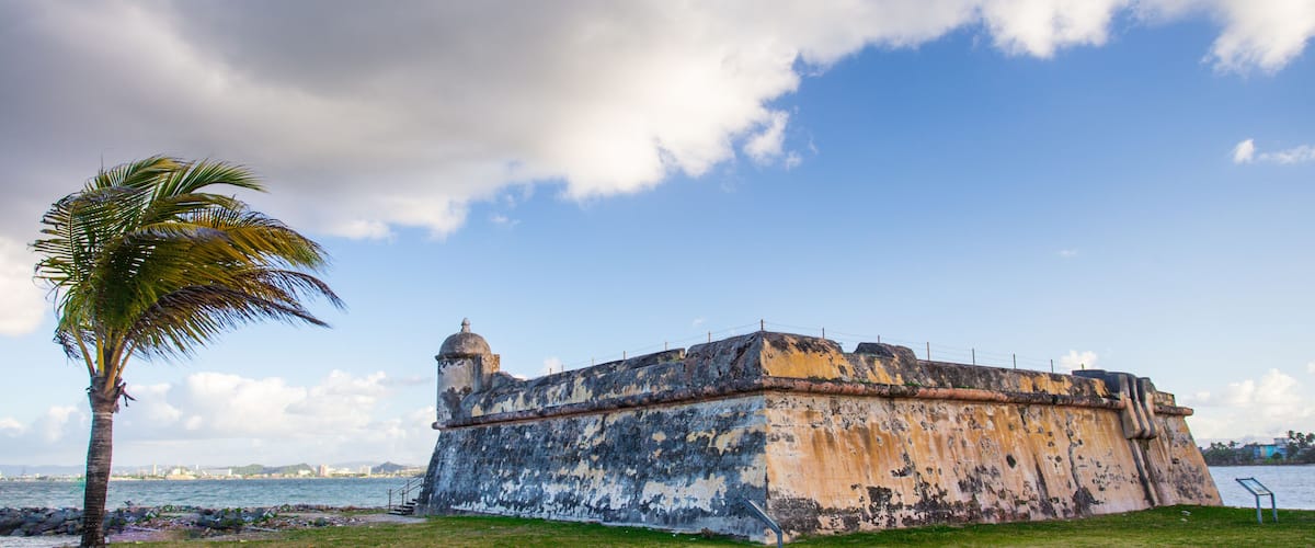 Historic Fort San Juan De La Cruz also known as El Canuelo from San Juan Puerto Rico