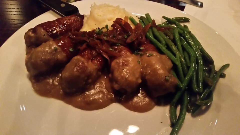 This is the bangers and mash at a local Irish restaurant. They just opened a new location on 55 in Apex. They have great authentic Irish options!