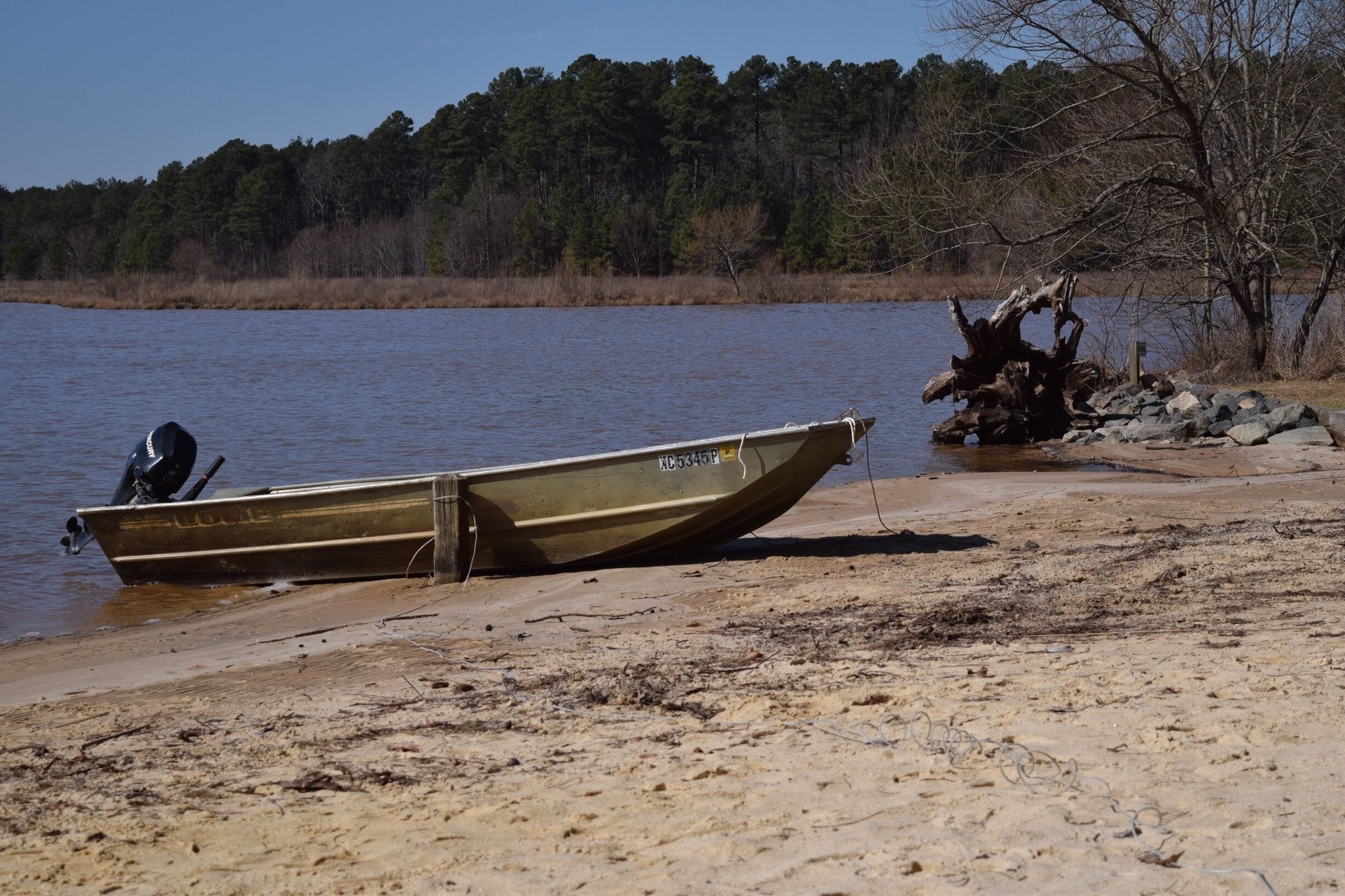 Lake Crabtree is always the first to flood with heavy rains. But if it's dry, there are some nice trails to meander. It's right near RTP so you'll see a lot of folks eating there on their lunch break!