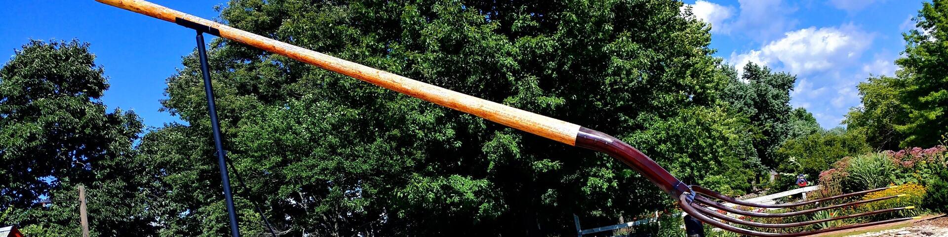 World's largest pitchfork!
Casey, Illinois. Big things/small town! Just a short detour off the highway to an oasis of oversized household accoutrements.