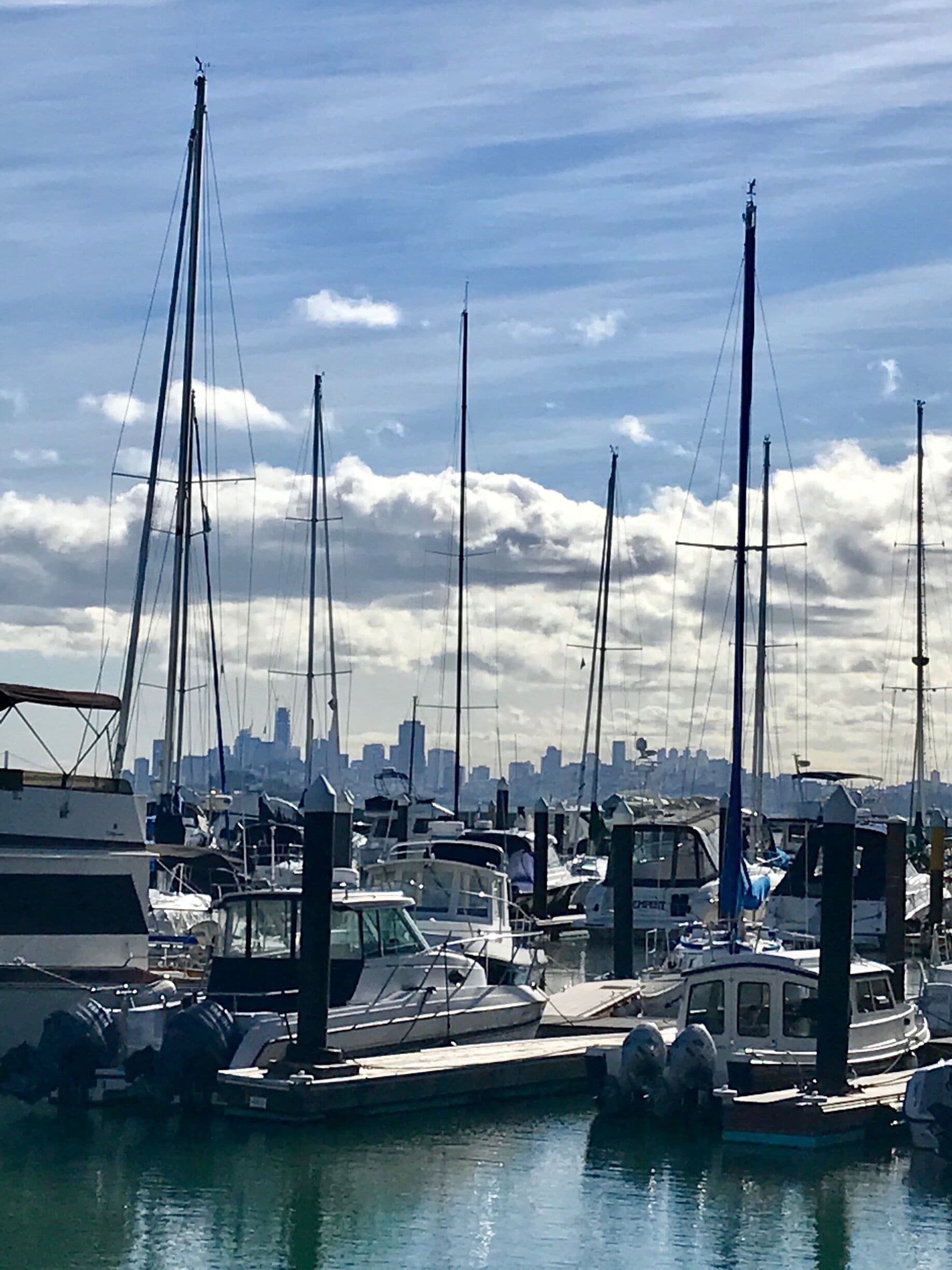 Boat Harbor with San Francisco in the distance
