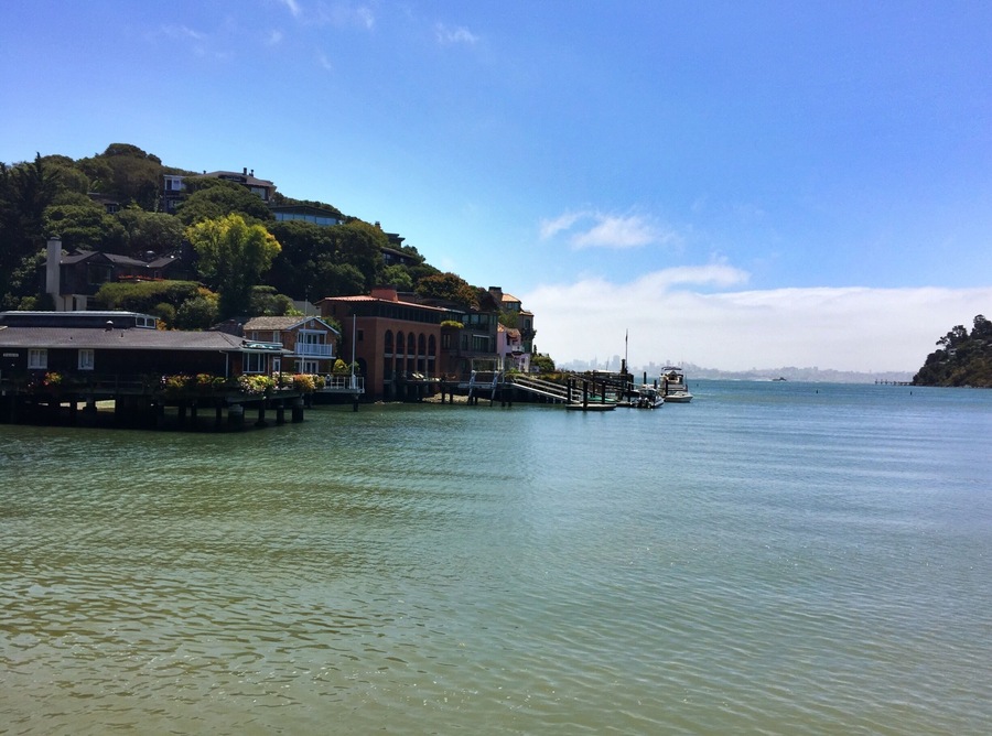 Tiburon is a charming village just over the Golden Gate Bridge from San Francisco. There are great views of the city over the bay.