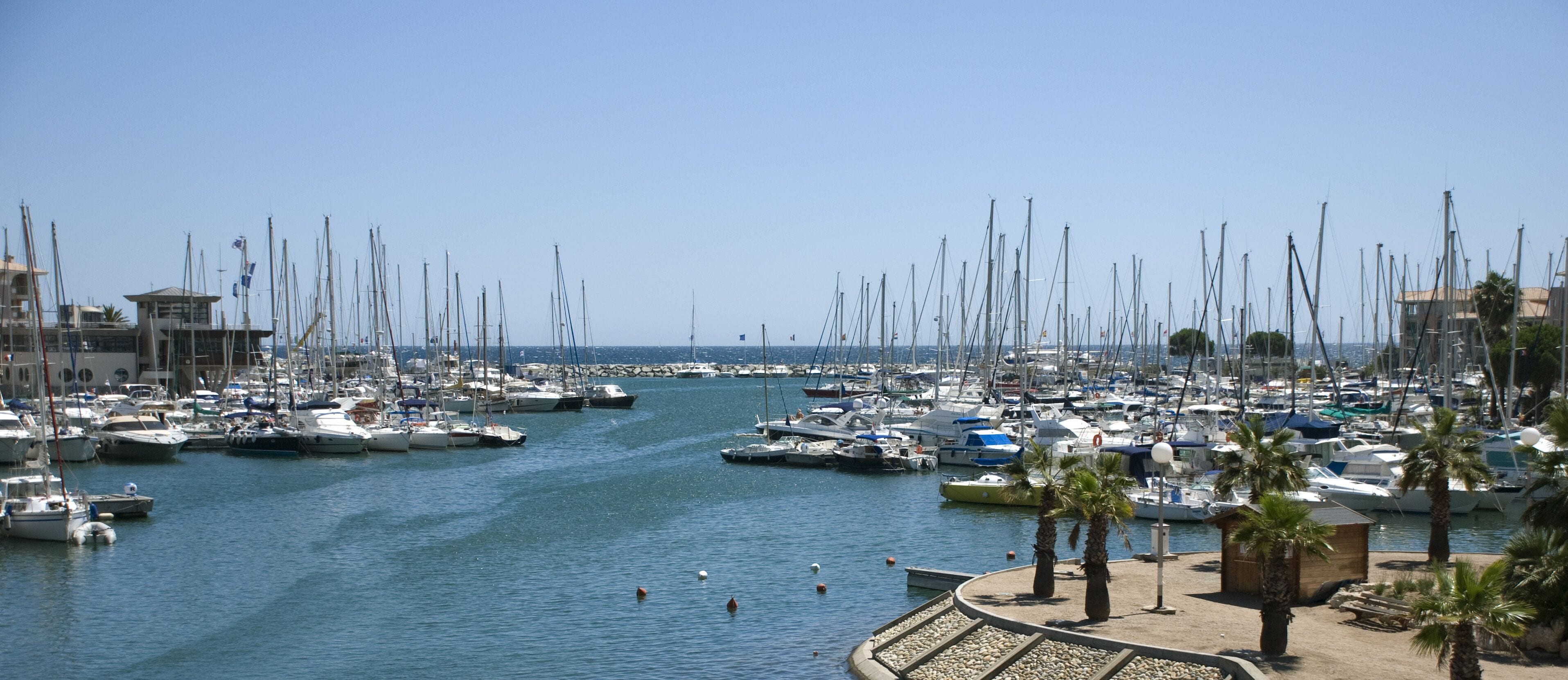 Panorama yacht port of Frejus (south france); Shutterstock ID 19041286