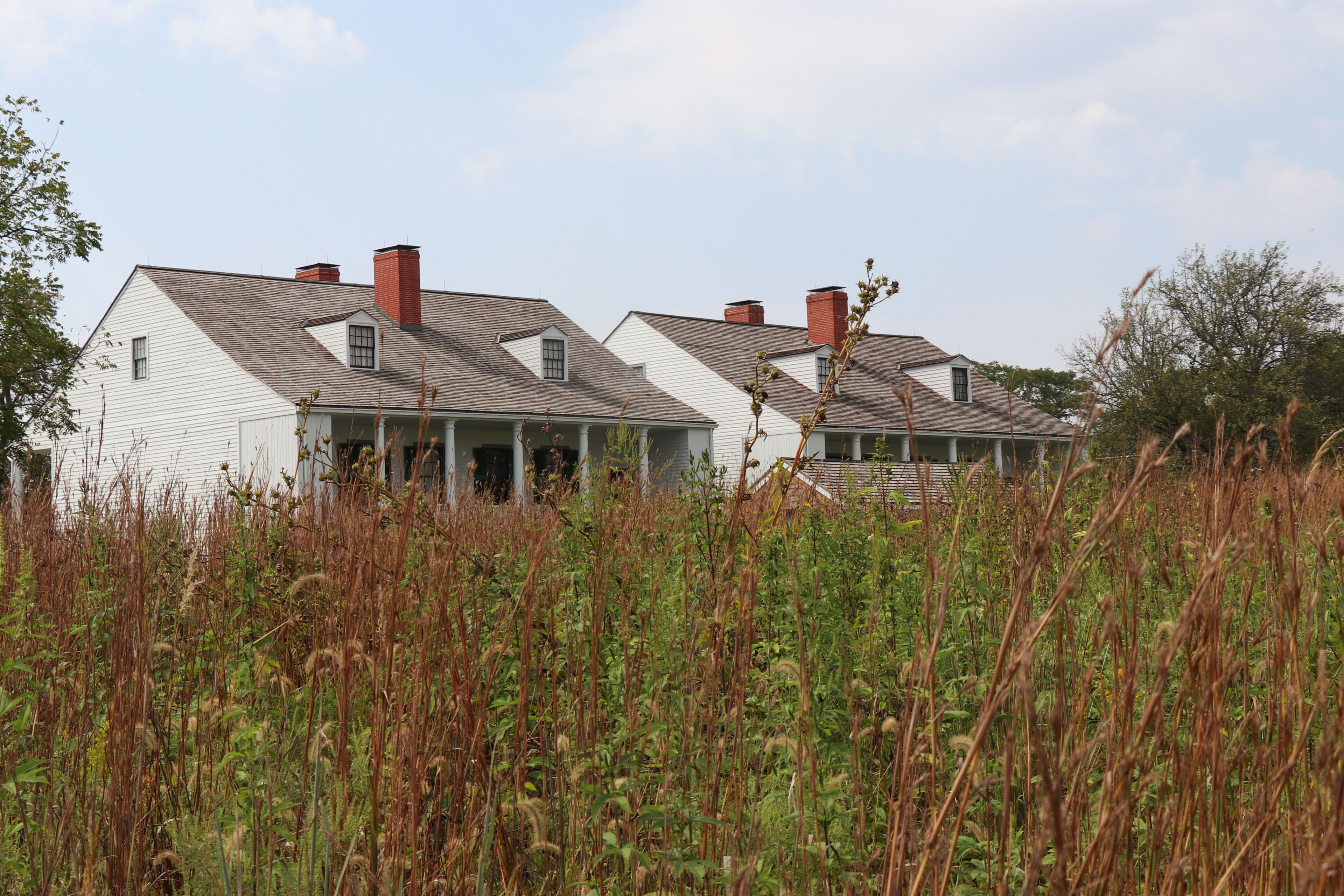Fort Scott Barracks Buildings Through the Prairie Tall Grasses