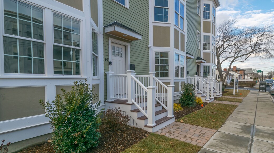 Rows of condos in the Allston Brighton neighborhood of Boston