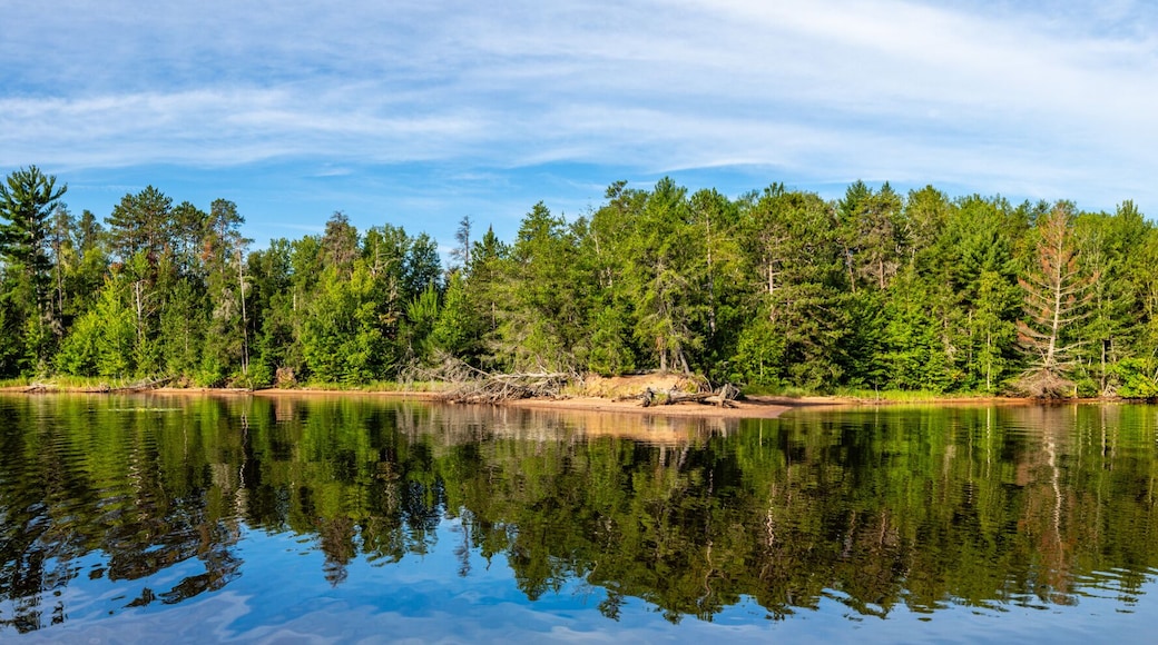 Lake Nokomis in Tomahawk, Wisconsin in the summer
