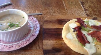 Duck and dumplings soup