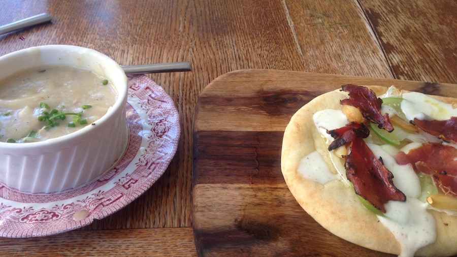 Duck and dumplings soup