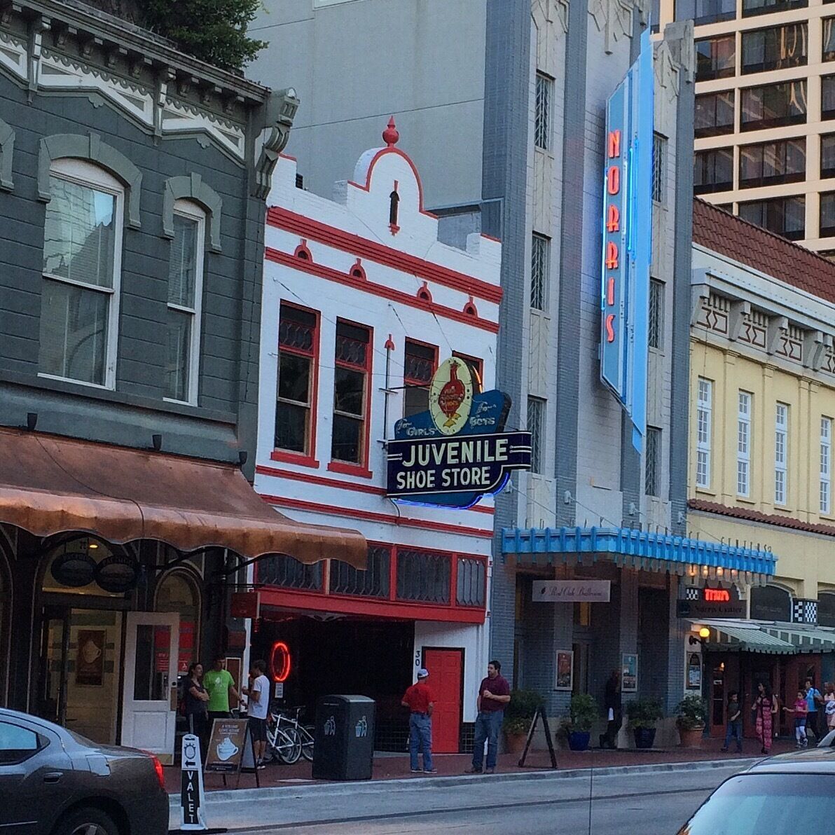Street view of downtown Fort Worth, Texas 