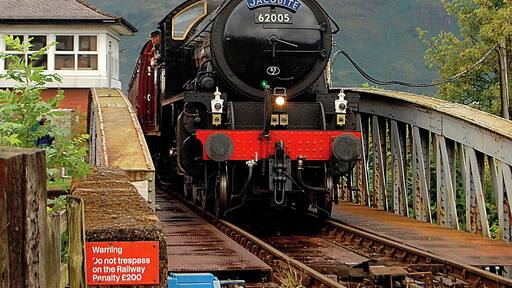 'The Jacobite' steam engine, pulling the Fort William to Mallaig train along the line made famous in the 'Harry Potter' film series. Extremely popular of course so you will need to book your trip very early!