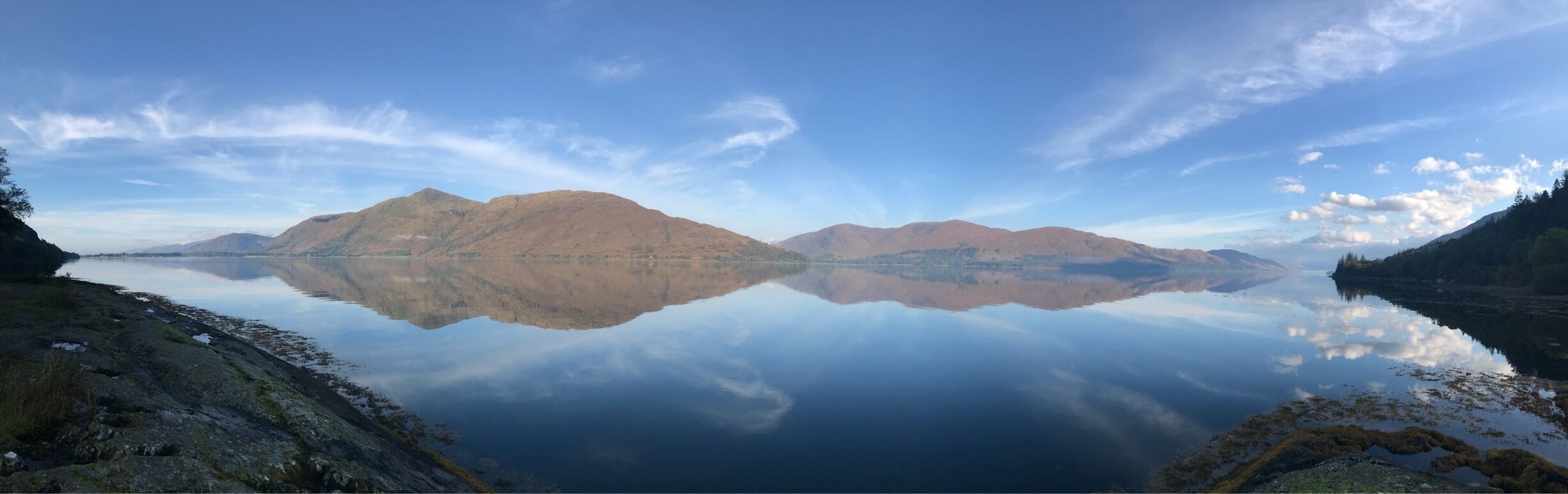 Reflection panoramic view