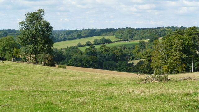 View From White Hill Photograph taken from the short footpath which connects High Road to White Hill