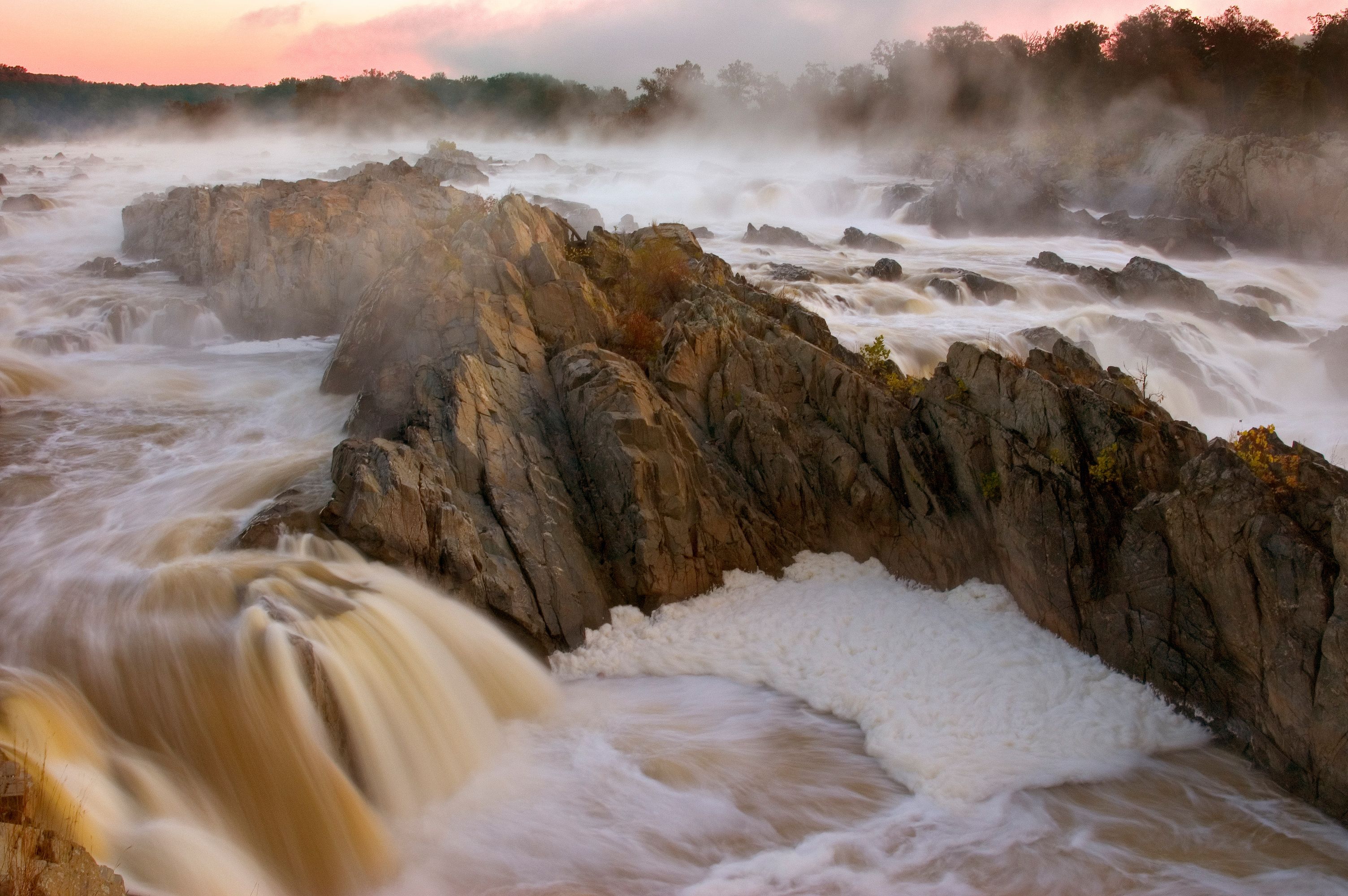 Great Falls At Dawn