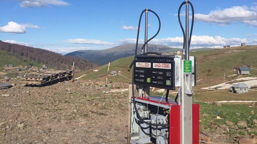 I stopped along this barren and windswept plateau to take of all things, a piss. My hands were freezing and when I was done found this gas pump to be quite oddly placed. There was no road leading to it and no building. Not even the remains of a building. Old farm houses huddled against the wind and cold which never seems to stop at this mountain pass in Georgia.
#georgia #mountainpass #goderdzi #mountains
Read more on the site:
https://www.visa-vis.com/greater-caucasus-travel-blog/republic-of-georgia-living-roots-day-3