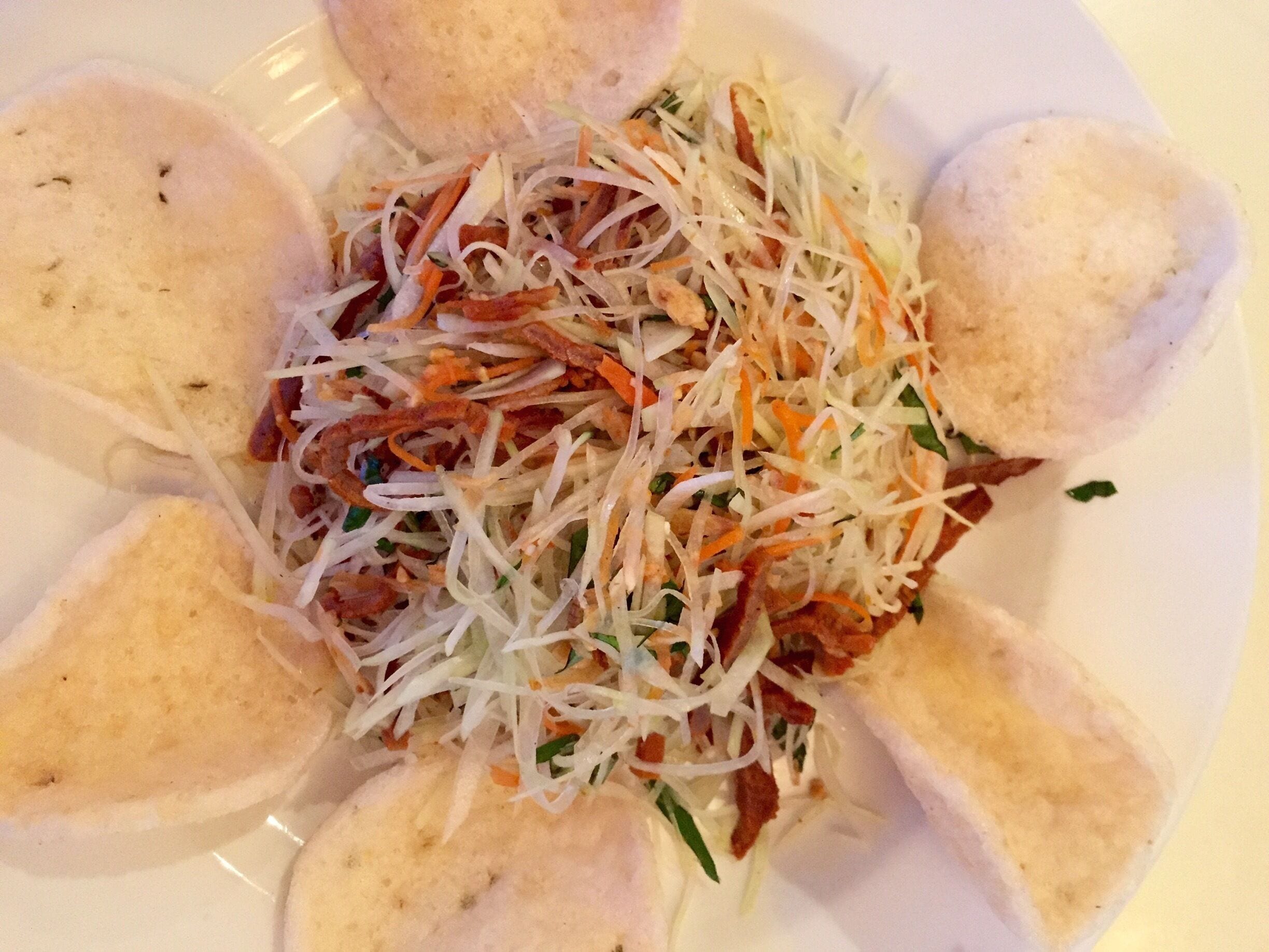 Chateau Saigon has perhaps the most upscale ambience of all the Vietnamese eateries along Buford highway. The green papaya salad is addictive.