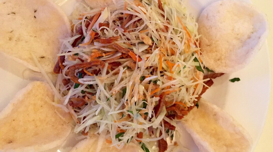 Chateau Saigon has perhaps the most upscale ambience of all the Vietnamese eateries along Buford highway. The green papaya salad is addictive.