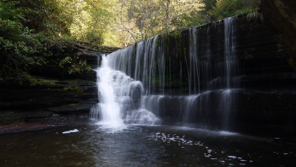 Long exposure photo of Upper Greeter Falls