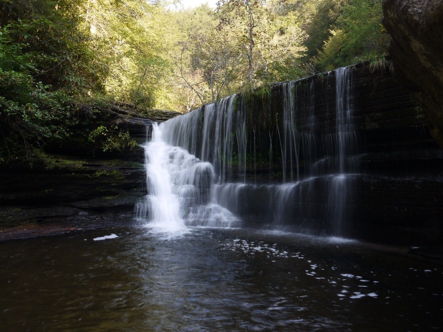 Long exposure photo of Upper Greeter Falls