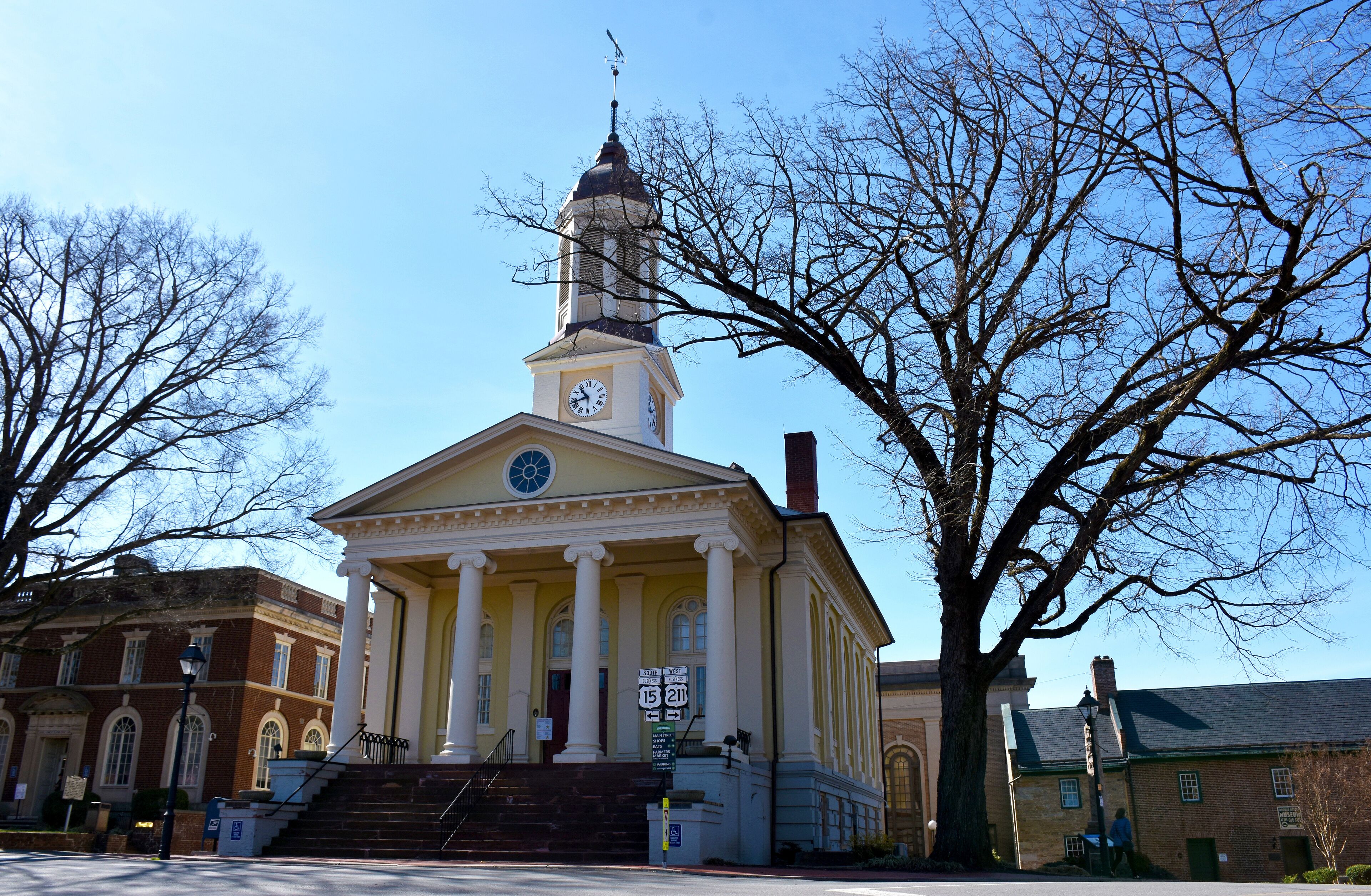 Historic Courthouse in Old Town, Warrenton, Virginia, USA
