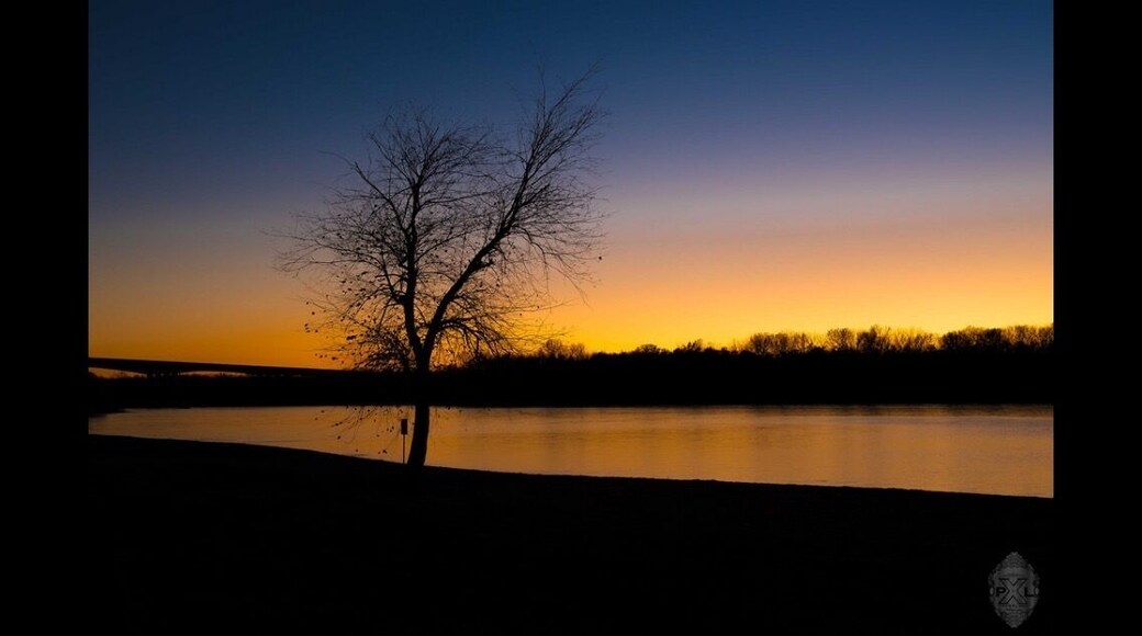 Sunset at Creve Coeur park St Louis Mo.