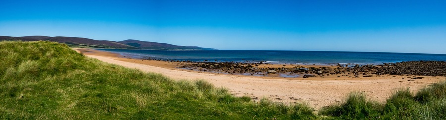 Brora / Szkocja - 26 sierpień 2019: Plaża w Brora