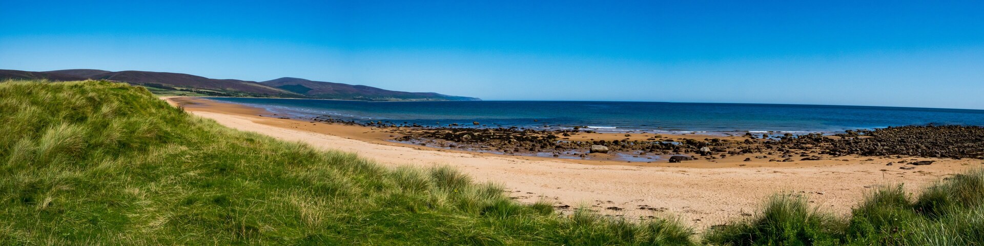 Brora / Szkocja - 26 sierpień 2019: Plaża w Brora