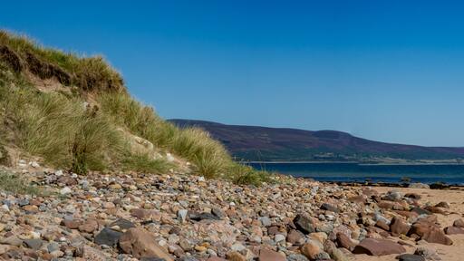 Kamienie na plaży w Brora