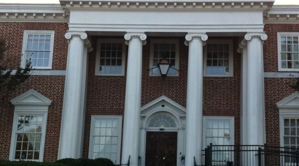 Nice period architecture. I wonder if it's original or a re-creation?